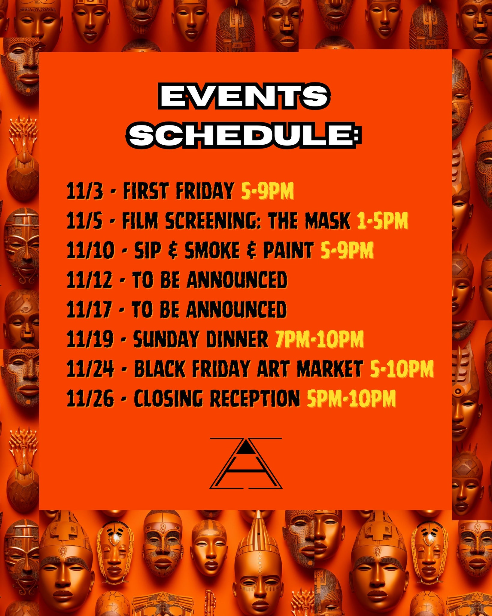 We Wear The Mask Schedule
