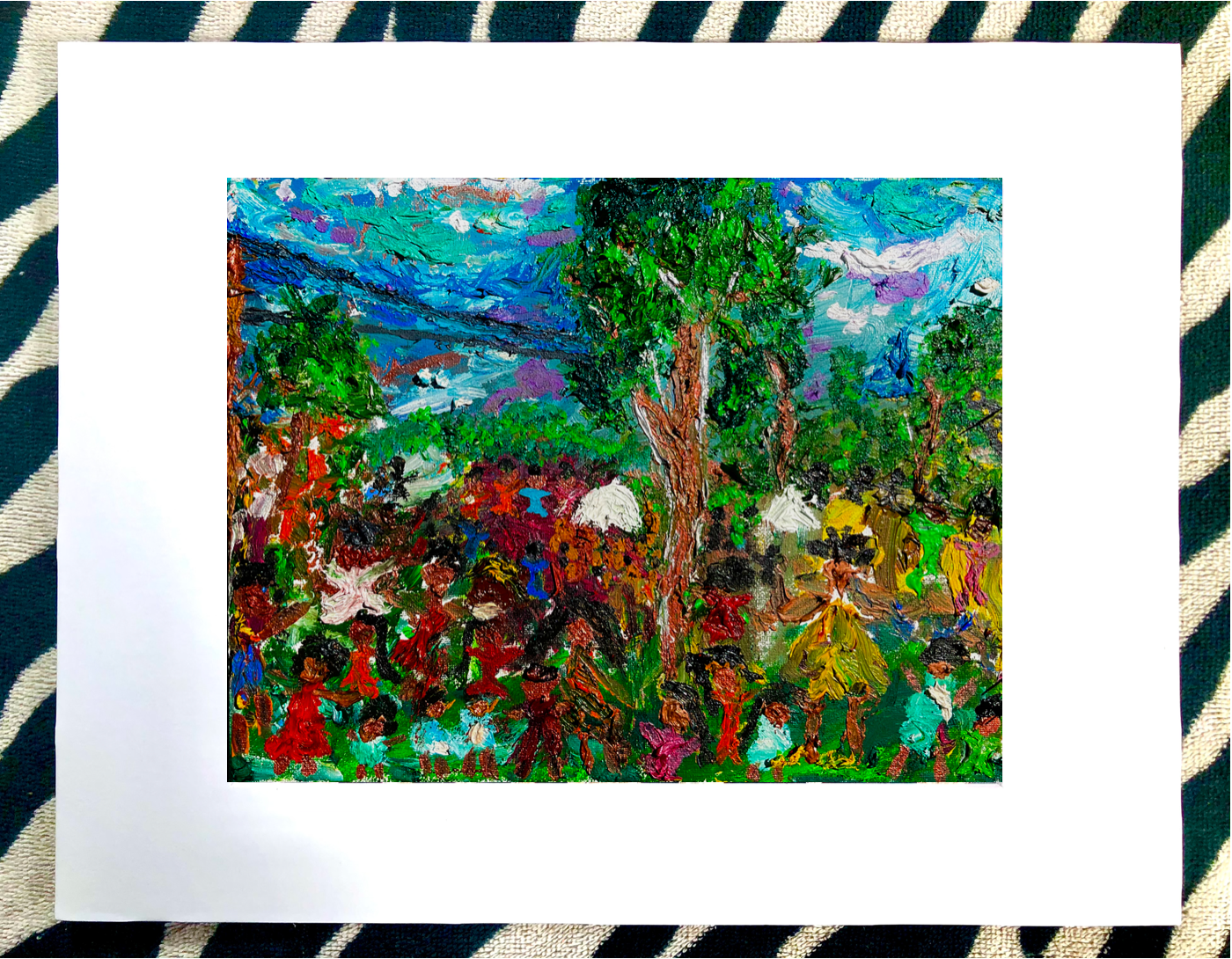 Vibes in the Park Matted Print